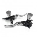 Pair 7/8 Motorcycle Hydraulic Brake Master Cylinder Clutch Lever L R 22mm Universal