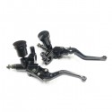 Pair 7/8 Motorcycle Hydraulic Brake Master Cylinder Clutch Lever L R 22mm Universal