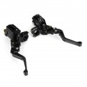 Universal Motorcycle Hydraulic 7/8inch M10*1.25 CNC Brake Clutch Master Cylinder Reservoir Lever Set