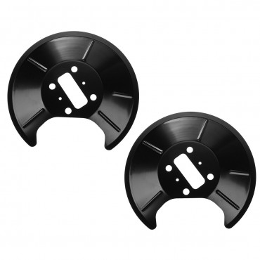 2Pcs Car Black Rear Brake Disc Splash Shield Pairs For Ford Fiesta V Focus