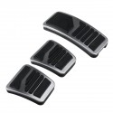 3Pcs Manual MT Clutch Brake Pedals Stainless Steel Metal Accelerator Universal For Mitsubishi