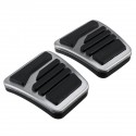 3Pcs Manual MT Clutch Brake Pedals Stainless Steel Metal Accelerator Universal For Mitsubishi