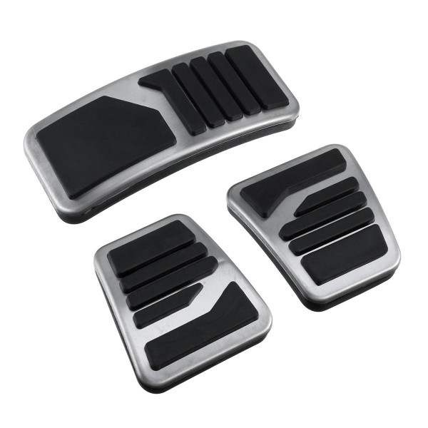 3Pcs Manual MT Clutch Brake Pedals Stainless Steel Metal Accelerator Universal For Mitsubishi