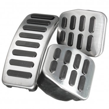 Stainless Steel MT Pedal Pads For VW Polo Jetta MK4 Bora Lavida Golf MK4 Fabia