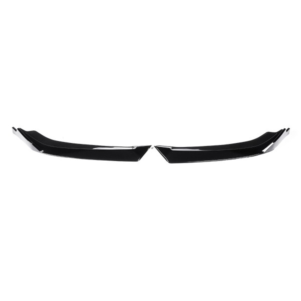 2 PCS Front Bumper Lip Wrap Angle Splitters Spoiler Wing Canard Diffuser Glossy Black Anti-Scratch For Honda Civic Sedan 2016-2018