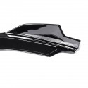2 PCS Front Bumper Lip Wrap Angle Splitters Spoiler Wing Canard Diffuser Glossy Black Anti-Scratch For Honda Civic Sedan 2016-2018