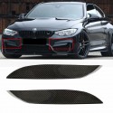 2PCS Front Bumper CF Carbon Fiber Board Upper Side Splitter Canards Lip Spoiler for BMW F80 M3 F82 F83 M4 2015-2018