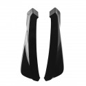 2Pcs Universal Car Black Rear Bumper Lip Wrap Angle Splitters