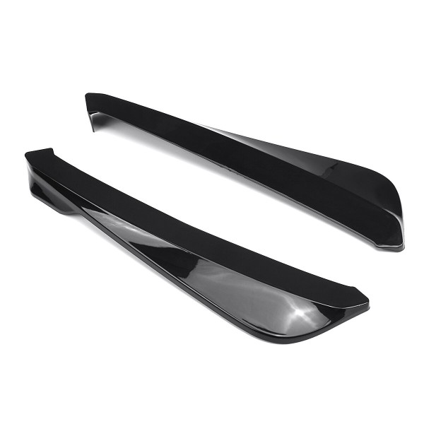 2Pcs Universal Car Black Rear Bumper Lip Wrap Angle Splitters