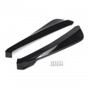 2Pcs Universal Car Black Rear Bumper Lip Wrap Angle Splitters