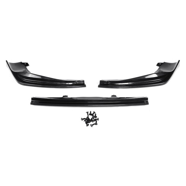 3PCS Front Bumper Lip Splitter For Lexus 2014-2016 IS250 IS350 IS200T F-SPORT STYLE Strip