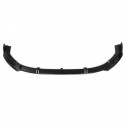 3PCS Glossy Black Front Bumper Lip Body Kit Spoiler Splitter For Audi A4 2020