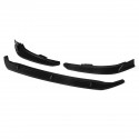 3PCS Matte Black Front Bumper Lip Spoiler Cover Trim For Ford Focus 2019