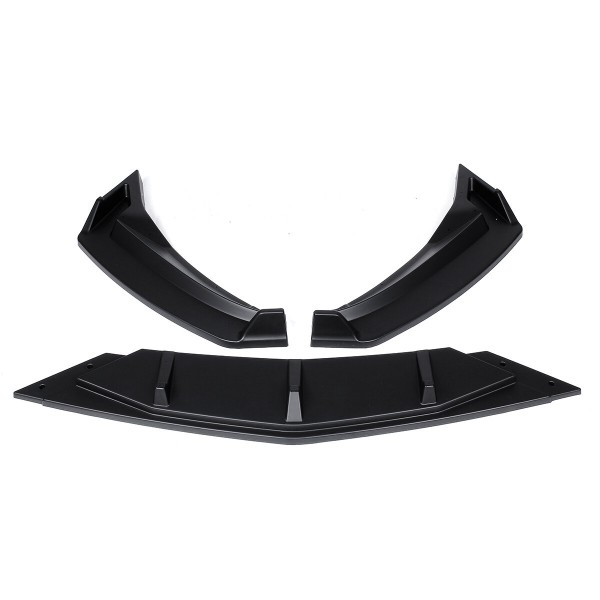 3Pcs Car Front Bumper Lip Body Kit Spoiler Diffuser Bumper Lip Deflector Lips Protector Cover For VW For Passat B8 2017-2019