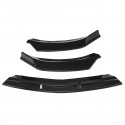 3Pcs Carbon Fiber Front Bumper Protector Lip Spoiler Covers Trim For Mercedes Benz CLA-Class W117 2016-2020