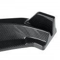 3Pcs Carbon Fiber Look Car Front Bumper Lip Body Kit Spoiler Diffuser Bumper Lip Deflector Lips Protector Cover For VW Passats 2020