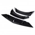 3Pcs Carbon Fiber Look Car Front Bumper Splitter Lip Diffuser Body Kit Spoiler Guard Protection For VW For Jetta MK7 2019-2021