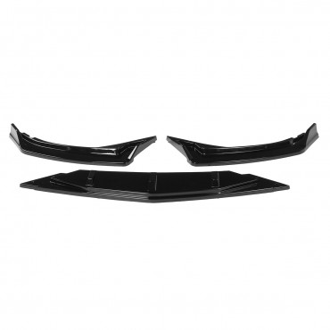 3Pcs Gloss Black Car Front Bumper Splitter Lip Diffuser Body Kit Spoiler Guard Protection For VW For Jetta MK7 2019-2021