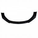 3Pcs Gloss Black Front Bumper Lip Spoiler Splitter For Audi TT RS 2004-2019