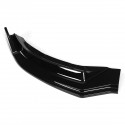 3Pcs Glossy Black Car Front Bumper Protector Lip Body Kit Spoiler For Tesla Model 3 2016-2019