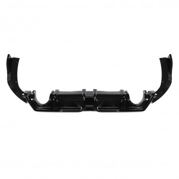 3Pcs Glossy Black Car Rear Bumper Diffuser For Honda Civic 2016-2019
