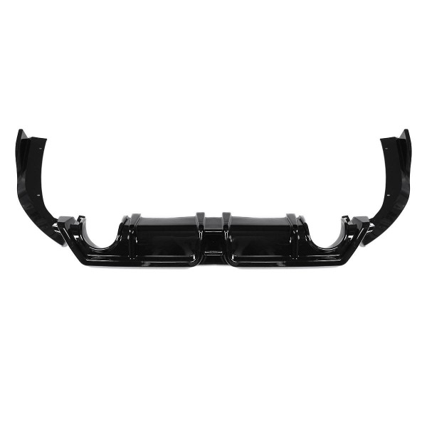 3Pcs Glossy Black Car Rear Bumper Diffuser For Honda Civic 2016-2019