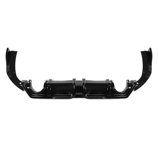 3Pcs Glossy Black Car Rear Bumper Diffuser For Honda Civic 2016-2019