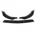 3Pcs Glossy Black Front Bumper Protector Lip Spoiler Covers Trim For Mercedes Benz Vito 2015-2019