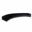 3Pcs Matte Black Car Front Bumper Lip Body Spoiler Wing Kit For Audi TT RS 2004-2019