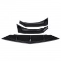 3Pcs Matte Black Car Front Bumper Splitter Lip Diffuser Body Kit Spoiler Guard Protection For VW For Jetta MK7 2019-2021