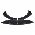 3Pcs Matte Black Car Front Bumper Splitter Lip Diffuser Body Kit Spoiler Guard Protection For VW For Jetta MK7 2019-2021