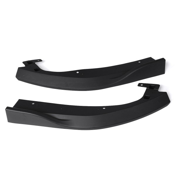 3Pcs Matte Black Car Rear Bumper Diffuser For Honda Civic 2016-2019