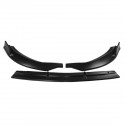 3Pcs Matte Black Front Bumper Protector Lip Spoiler Covers Trim For Mercedes-Benz Vito 2015-2019