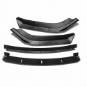 4PCS Car Front Bumper Lip Spoiler Splitter Carbon Fiber For Honda Civic Sedan 2016-2018