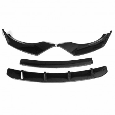 4PCS Carbon Fiber Front Bumper Lip Body Kit Spoiler For BMW G01 X3 G02 X4 2018-2020