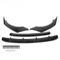 4PCS Glossy Black Front Bumper Lip Body Kit Spoiler Splitter For BMW G01 X3 G02 X4 2018-2020