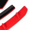 4PCS Red Black Front Bumper Lip Spoiler Splitter For BMW G01 X3 G02 X4 2018-2020