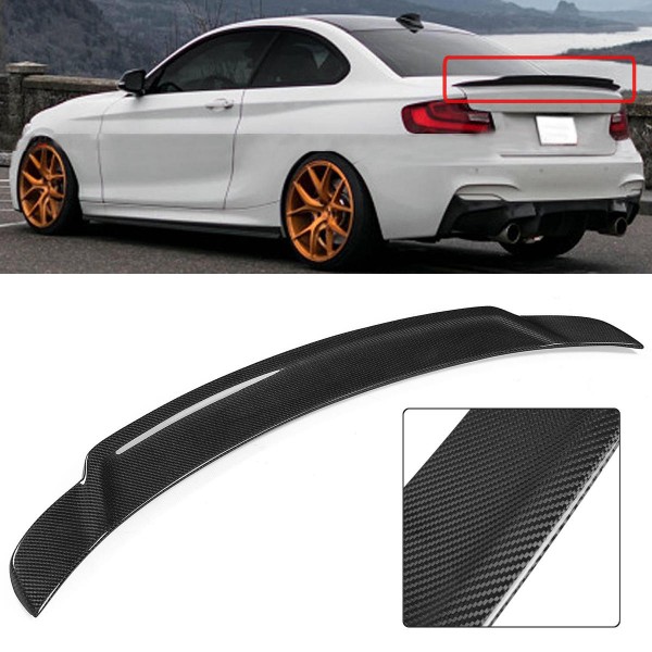 Car Carbon Fiber Rear Trunk Lid Spoiler Wing for BMW 2014-2018 F22 M235i 220i 228i M2
