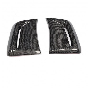 Car Carbon Fiber Side Air Insert Vent Cover For Benz W204 C63 AMG