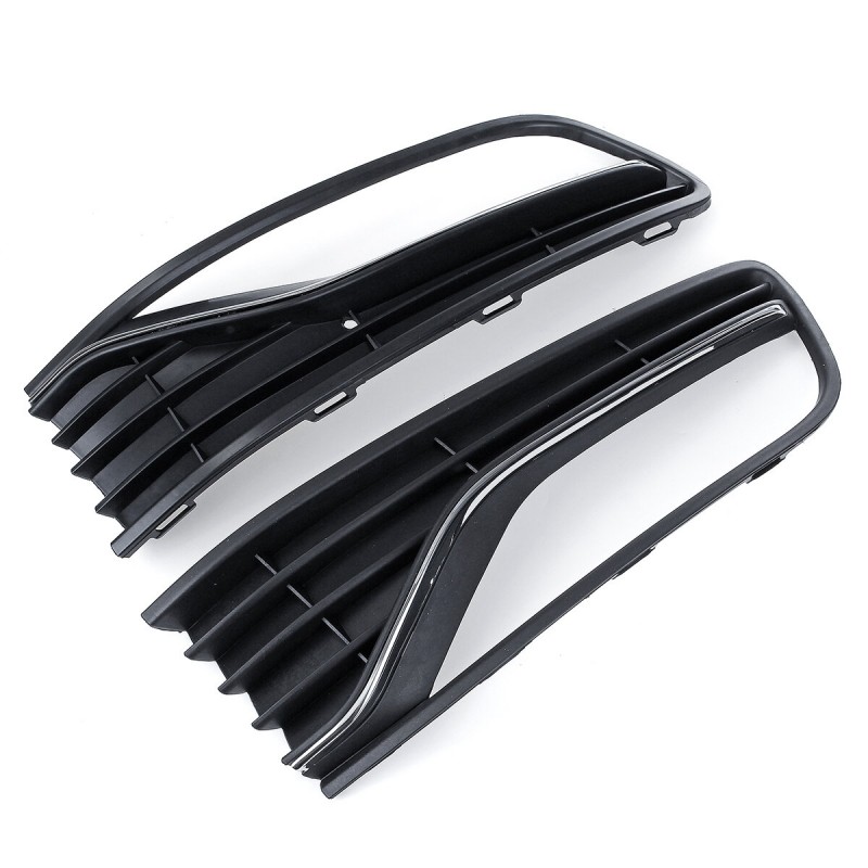 Car Driver/Passenger Side Front Bumper Fog Light Grille Cover Trim Without Hole For VW POLO 6R/6C 2014-17