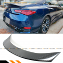 Car Real Carbon Fiber Trunk Spoiler Wing High Kick Duckbill For Infiniti Q60 Coupe 2017-19