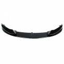 Car Universal Carbon Fiber Look Glossy Black Front Bumper Splitter Lip Body Kits For BMW 4 Series