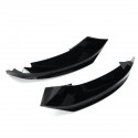 Car Universal Carbon Fiber Look Glossy Black Front Bumper Splitter Lip Body Kits For BMW 4 Series