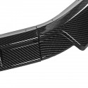 Carbon Black Front Bumper Lip Body Spoiler Splitter For VW Golf MK7.5 2018-2020 3Pcs