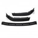 Front Bumper Cover Lip Spoiler Splitter Matte Black For Honda Civic 2019-2020