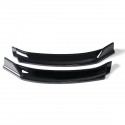 Front Bumper Lip Body Spoiler Kit Glossy Black For VW Golf MK7 2014-2017