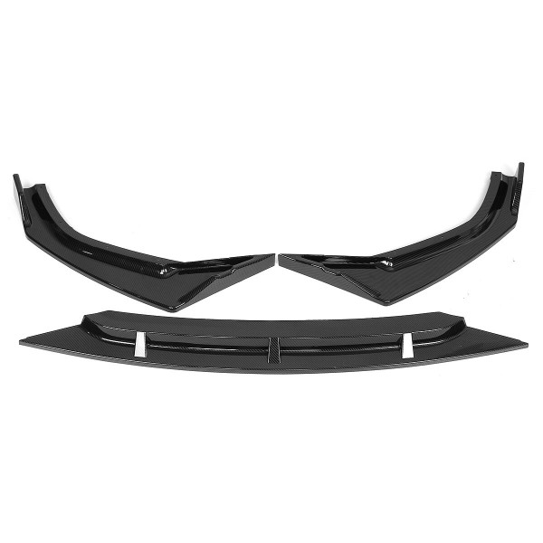 Front Bumper Lip Spoiler Carbon Fiber Look For Honda Civic Coupe / Sedan