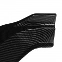 Front Bumper Lip Spoiler Cover Trim Carbon Fiber Look 3PCS For VW TIGUAN 2017-2020