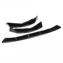 Front Bumper Lip Spoiler Splitter Gloss Black For BMW 3 Series G20 G28 2019-2020