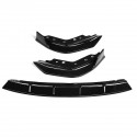 Front Bumper Lip Spoiler Splitter Golss Black For BMW 3 Series G20 G28 2019-2020